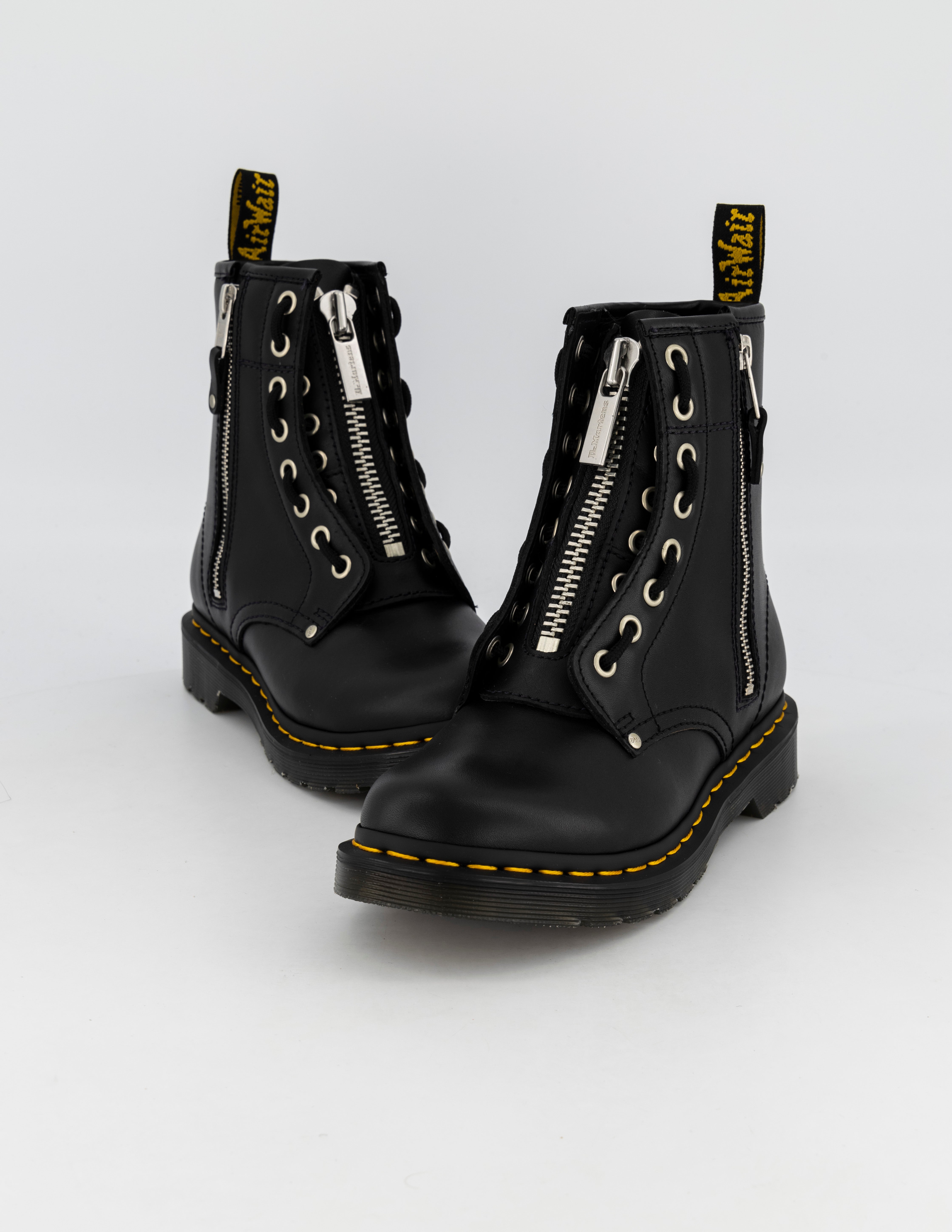 Dr Martens Black Sinclair Distressed Patent Platform Boots | Shop the  latest fashion online @ DV8