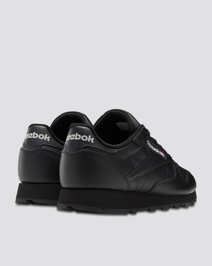 Reebok black classic trainers cheap